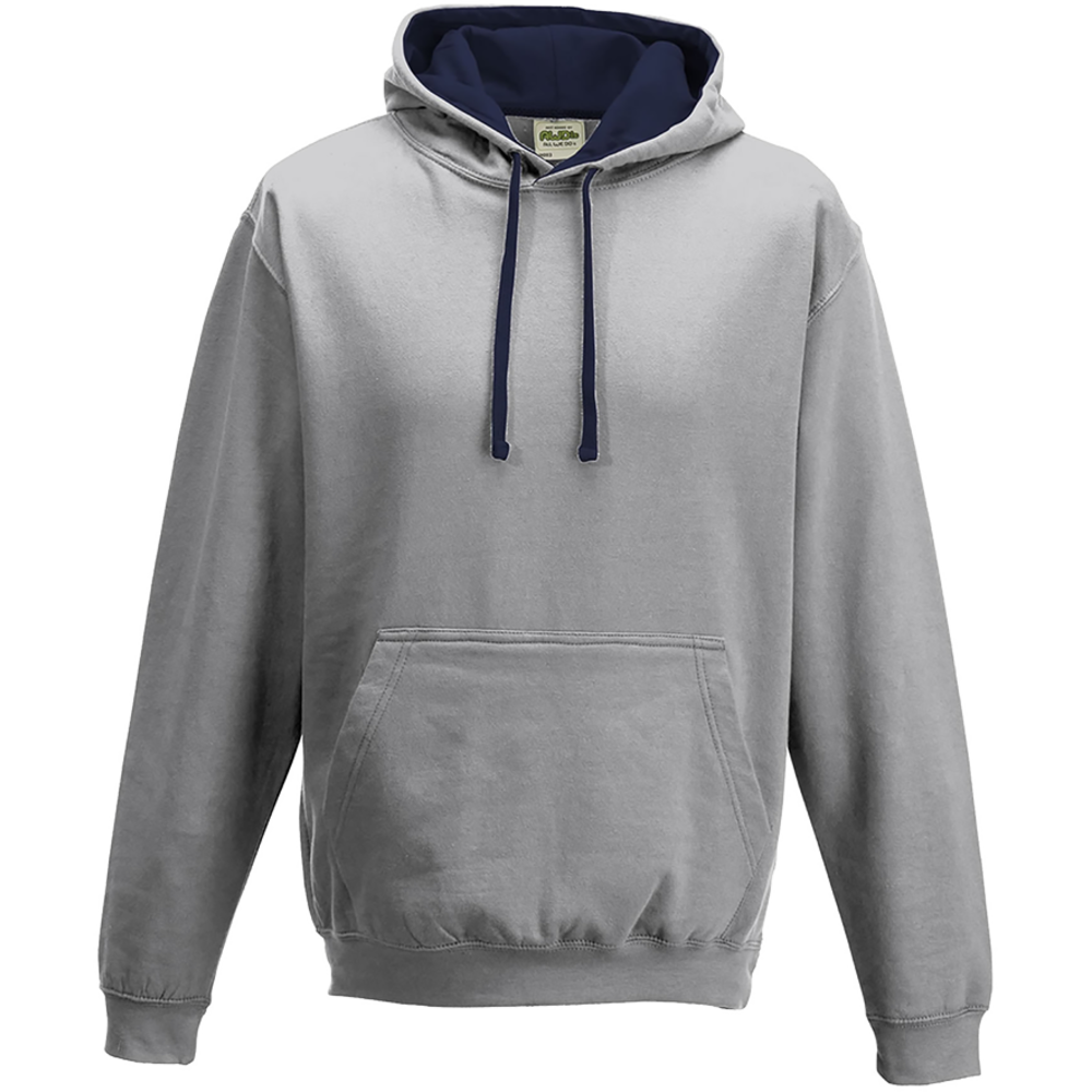 Sweat-shirt capuche Bicolore Heather Grey/  French Navy Gris